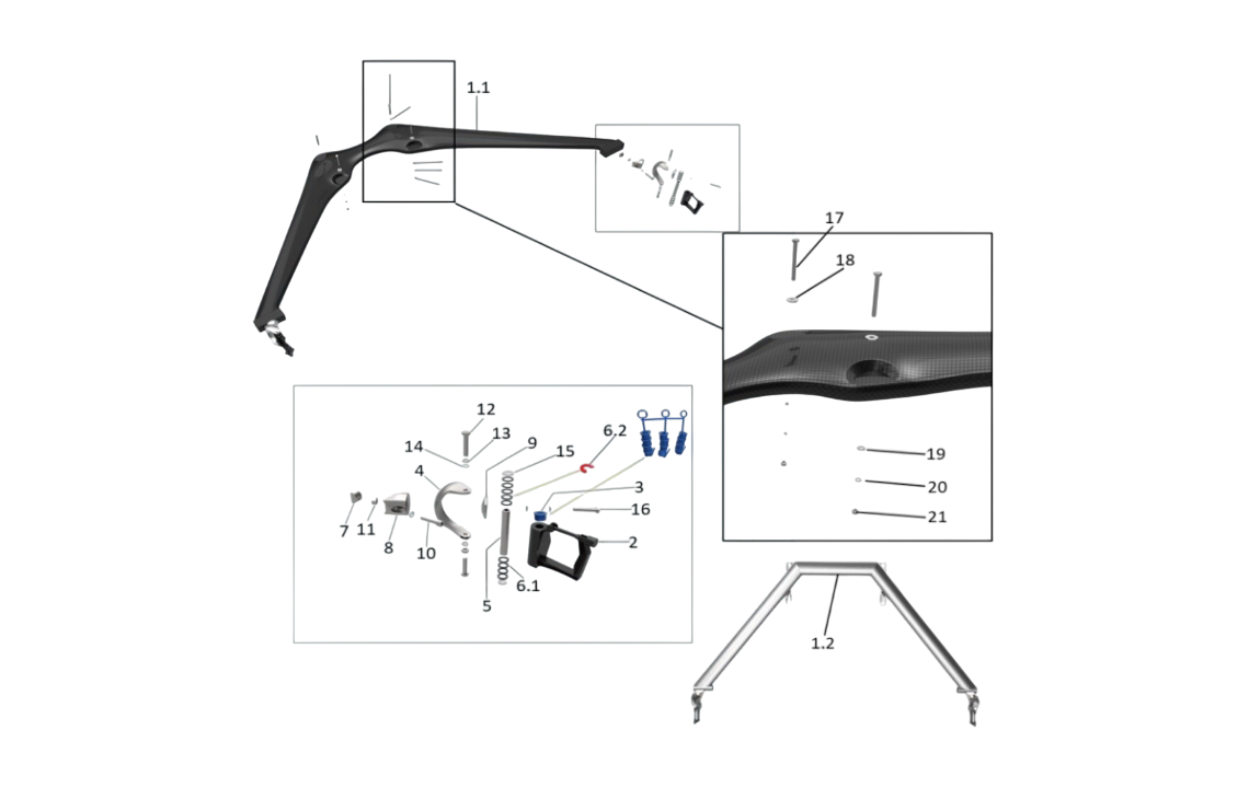 Falcon Racing scull rigger